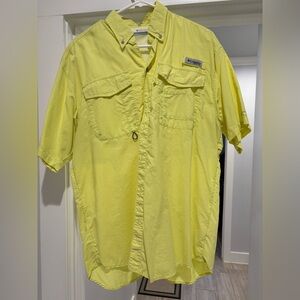 Columbia yellow/green PFG shirt